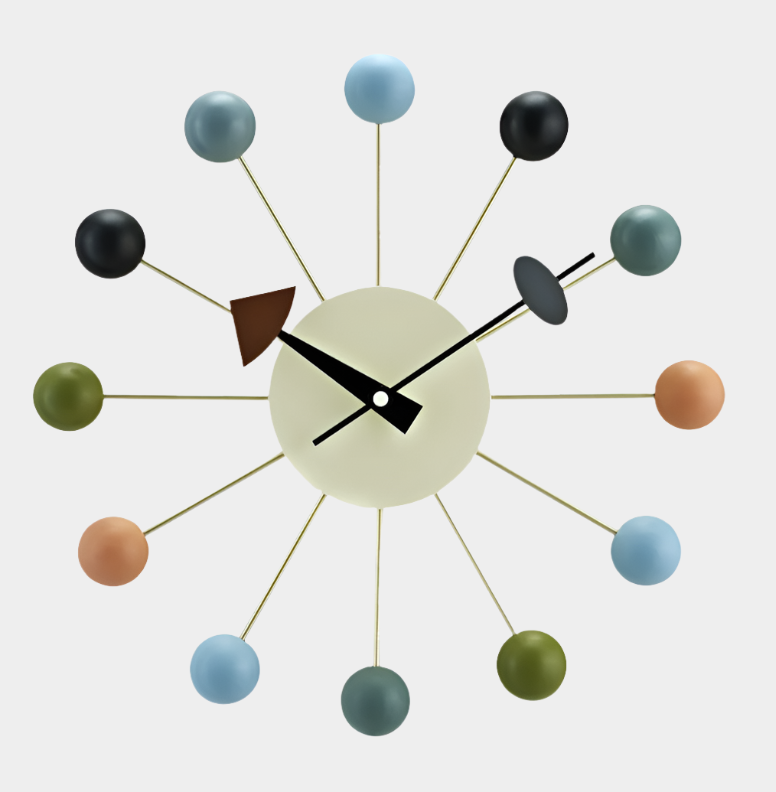 George Nelson Ball Clock Vitra