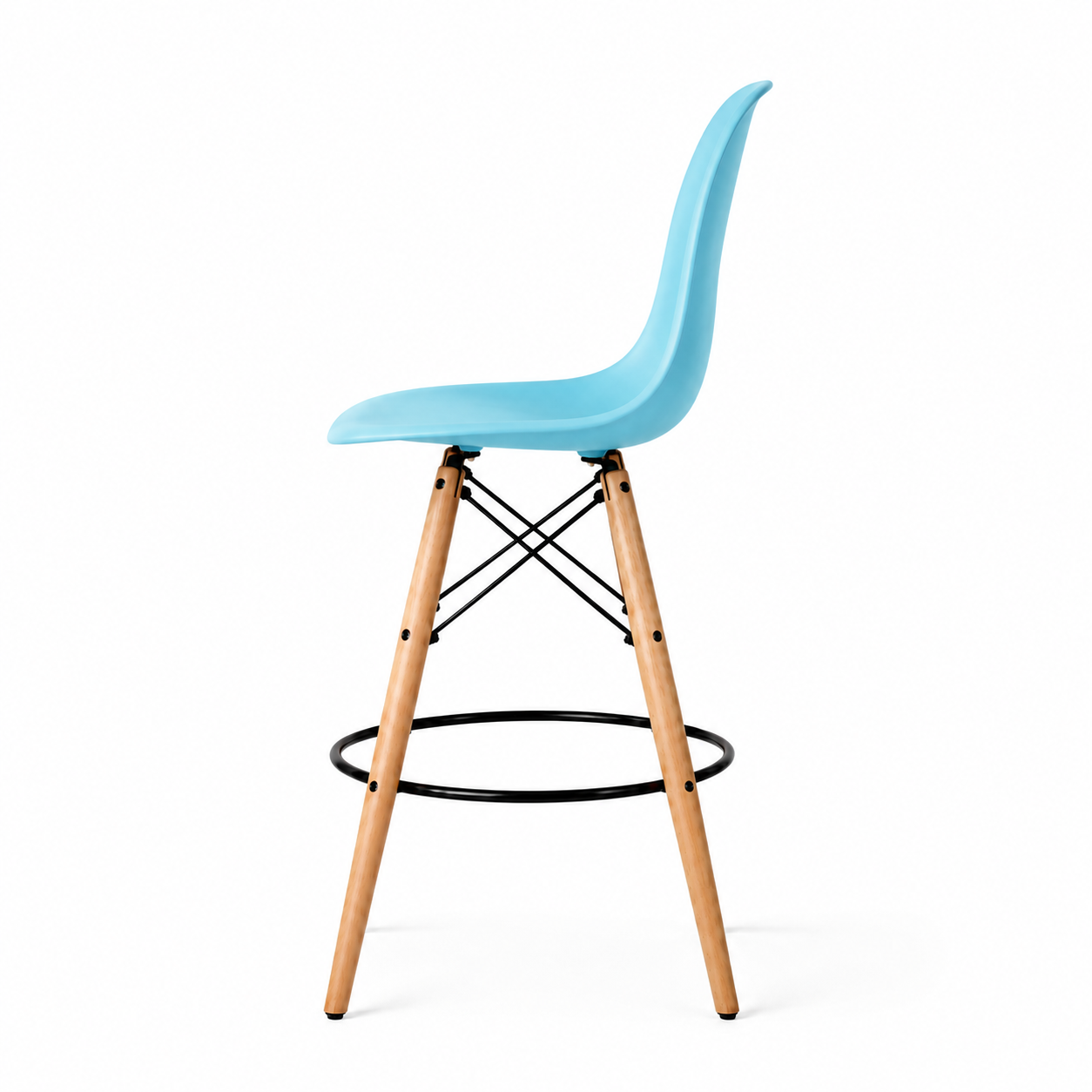 Eiffel Stool Natural Wood Legs (26")