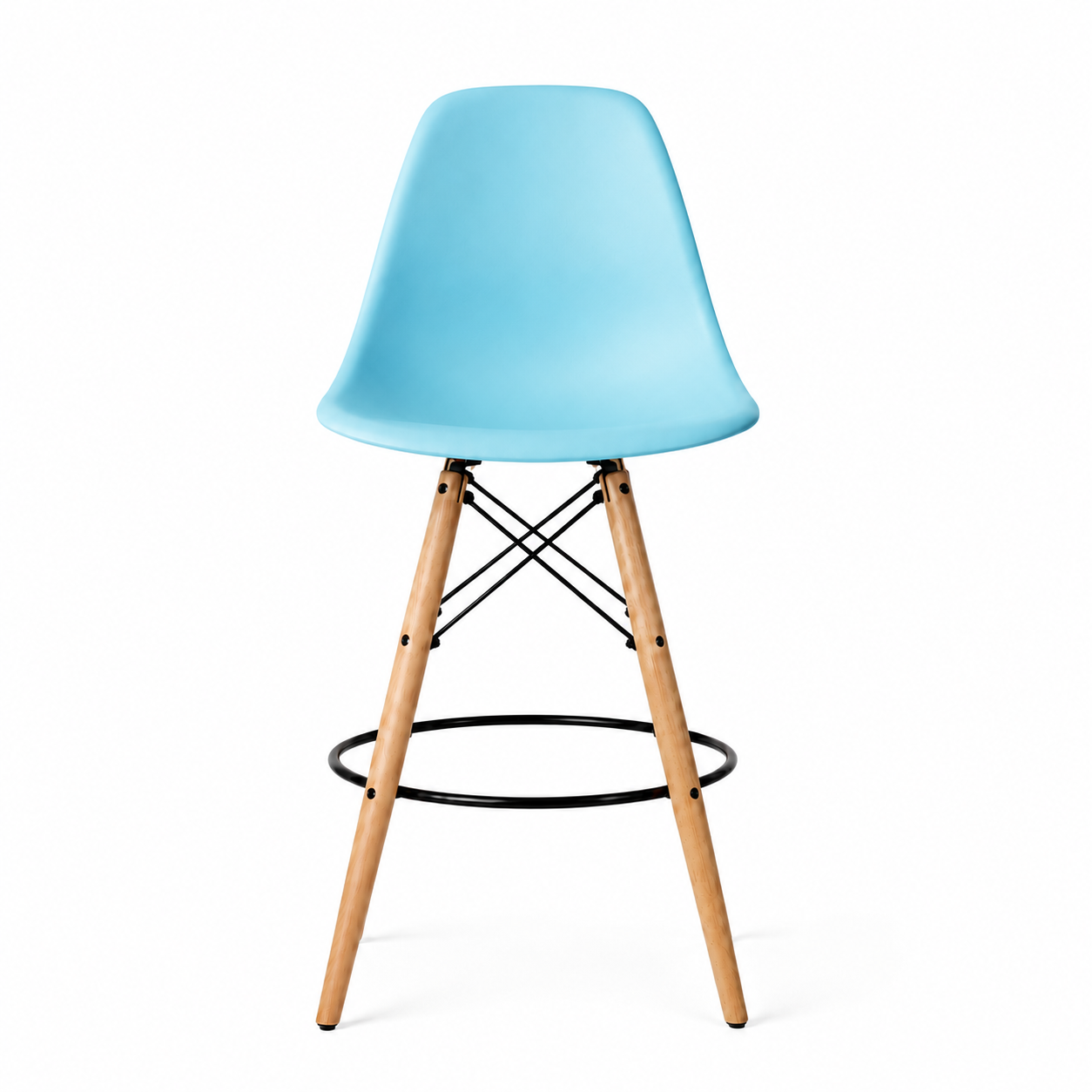 Eiffel Stool Natural Wood Legs (26")