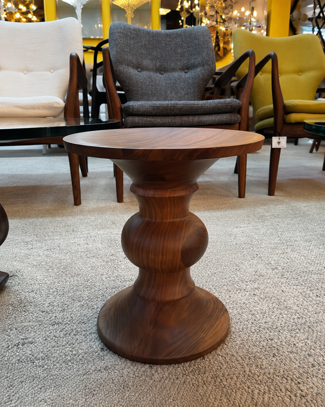 Pawn Wood Side Table