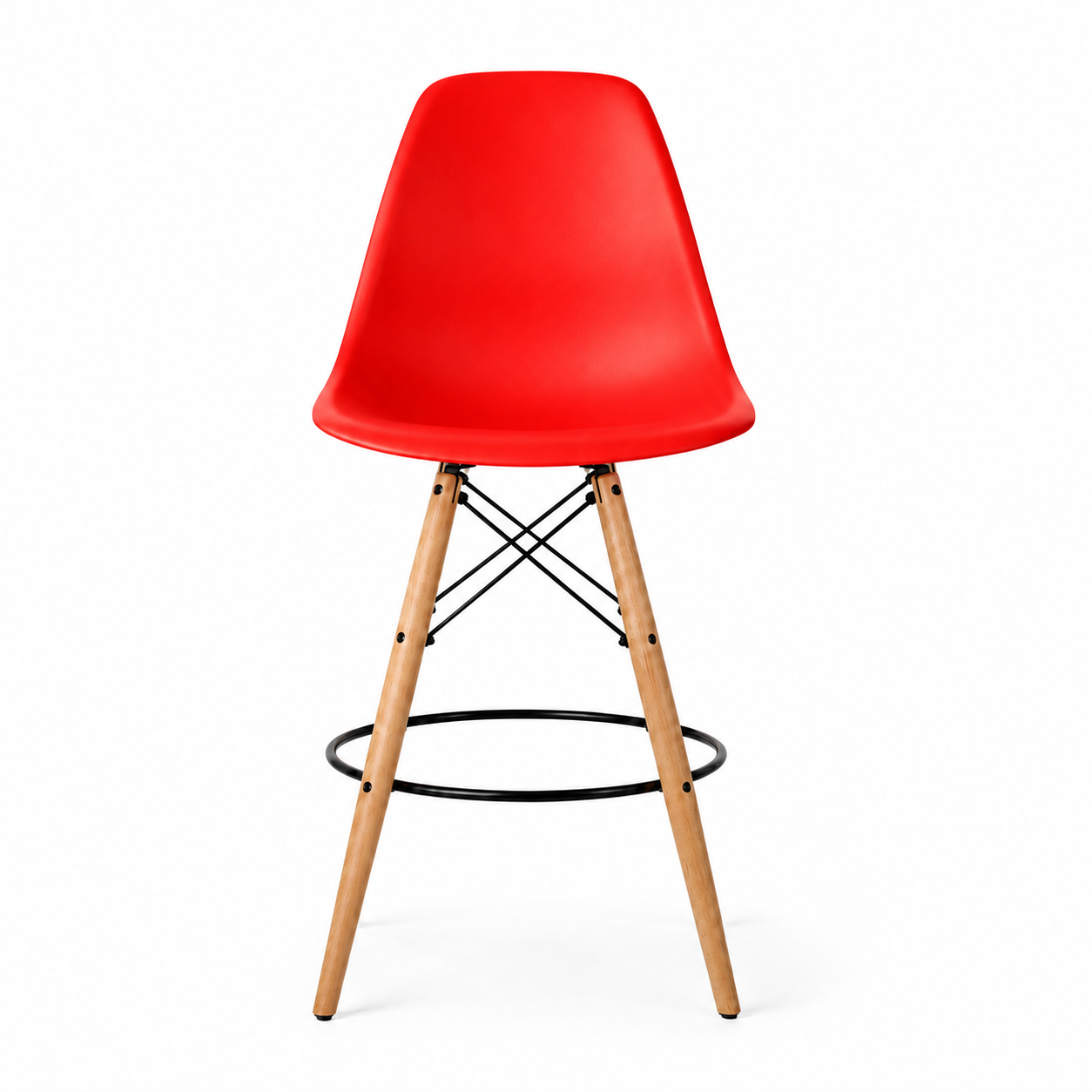 Eiffel Stool Natural Wood Legs (26")