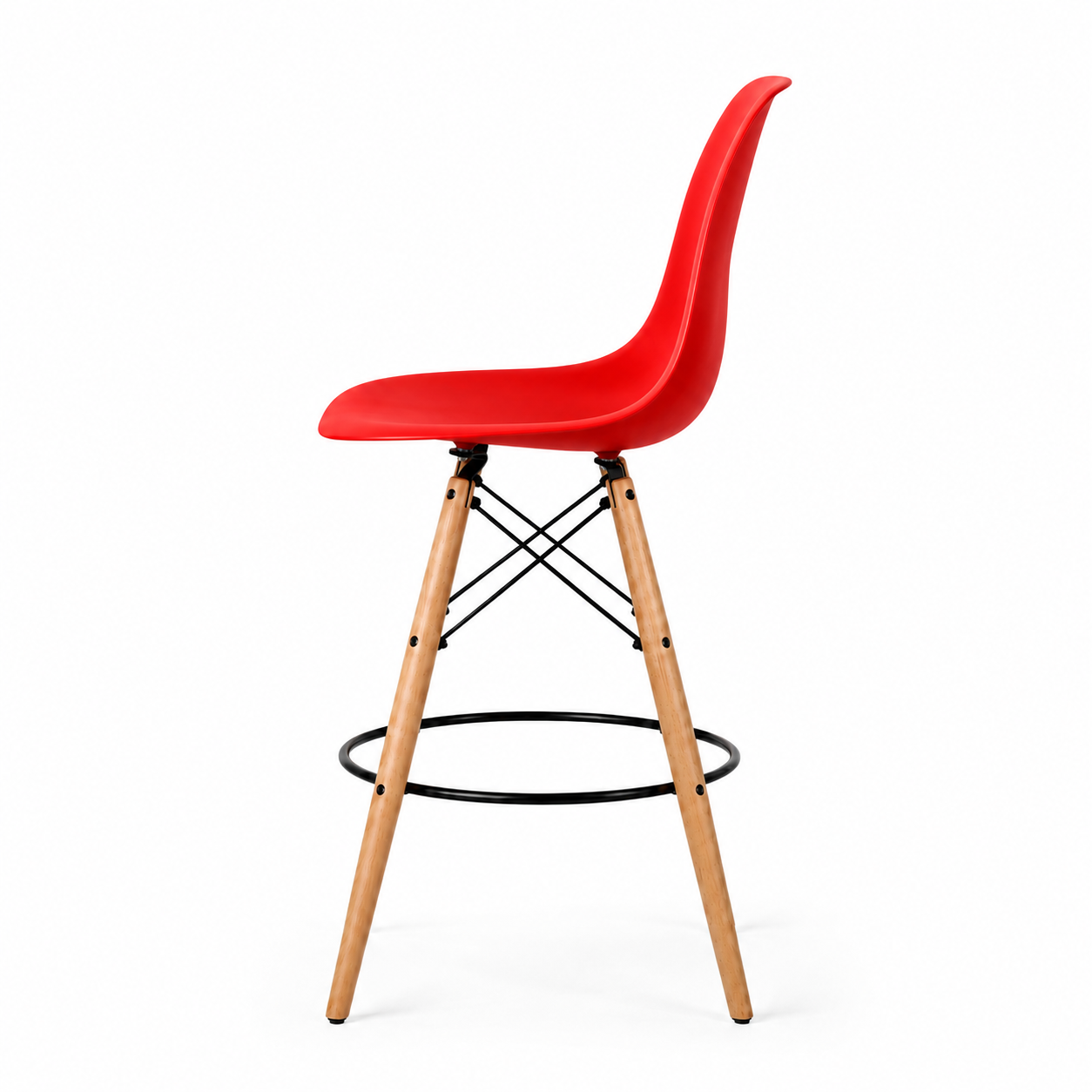 Eiffel Stool Natural Wood Legs (26")
