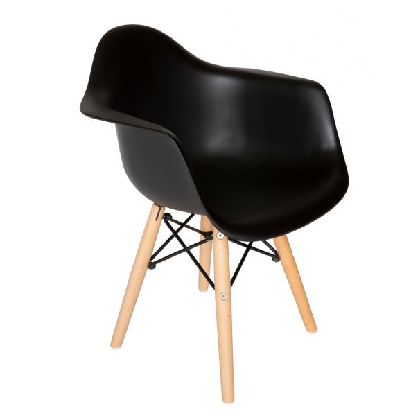 Eames Molded Plastic Kids Armchair - Wood Legs