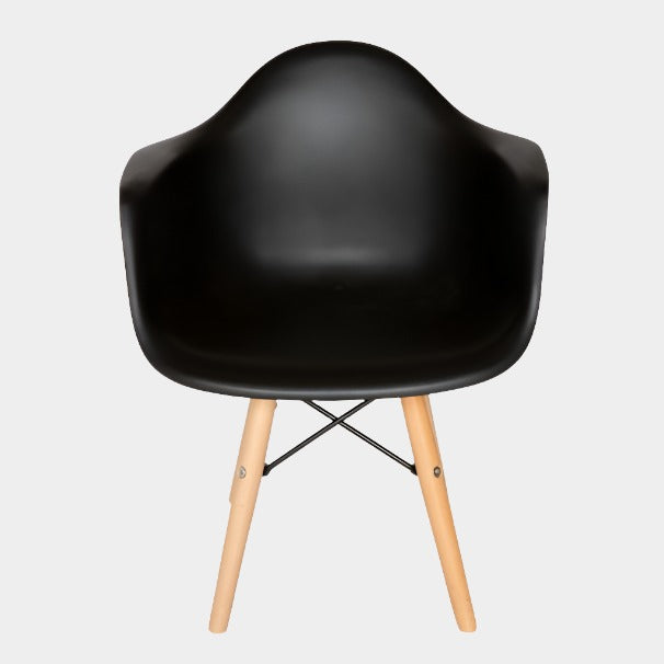 Eames Molded Plastic Kids Armchair - Wood Legs