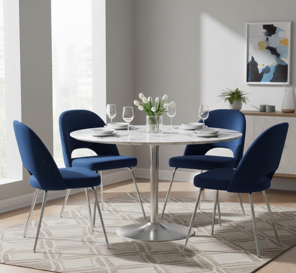 Sand Chrome Velvet Chair