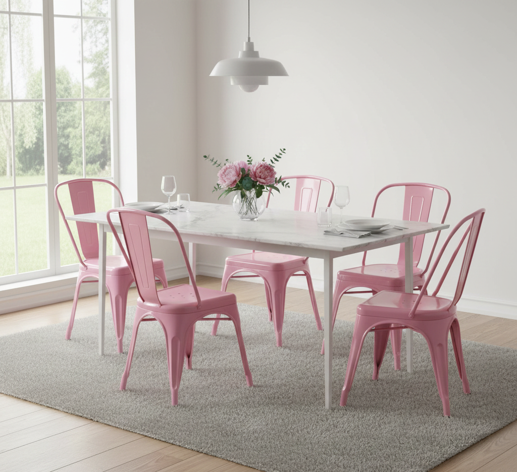 Tolix Armless Chair (Powder Coated)