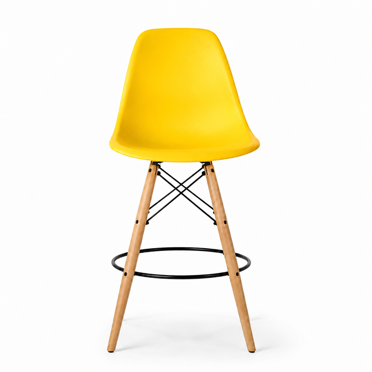 Eiffel Stool Natural Wood Legs (26")
