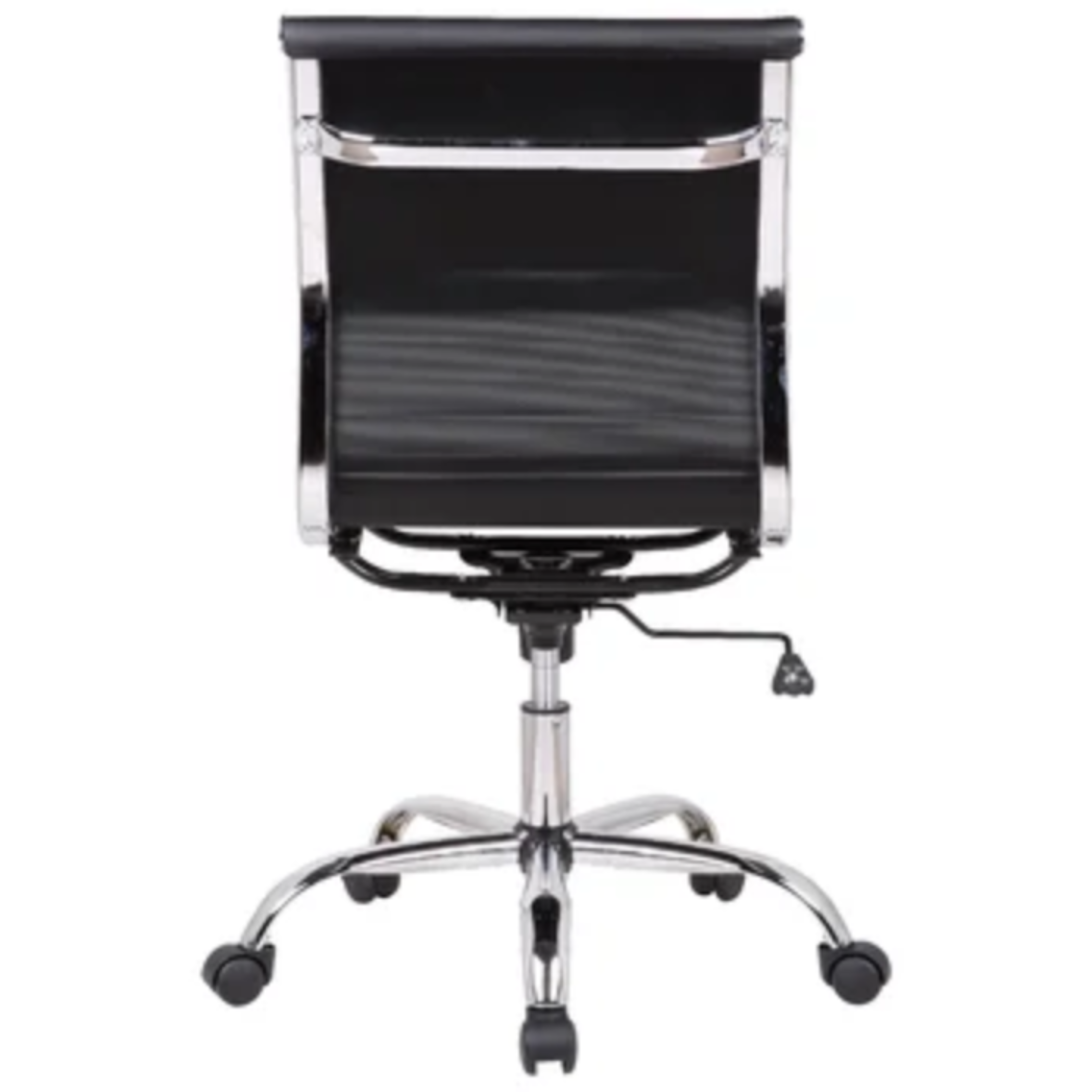 Toni Armless Office Chair with Chrome Frame - Low Back