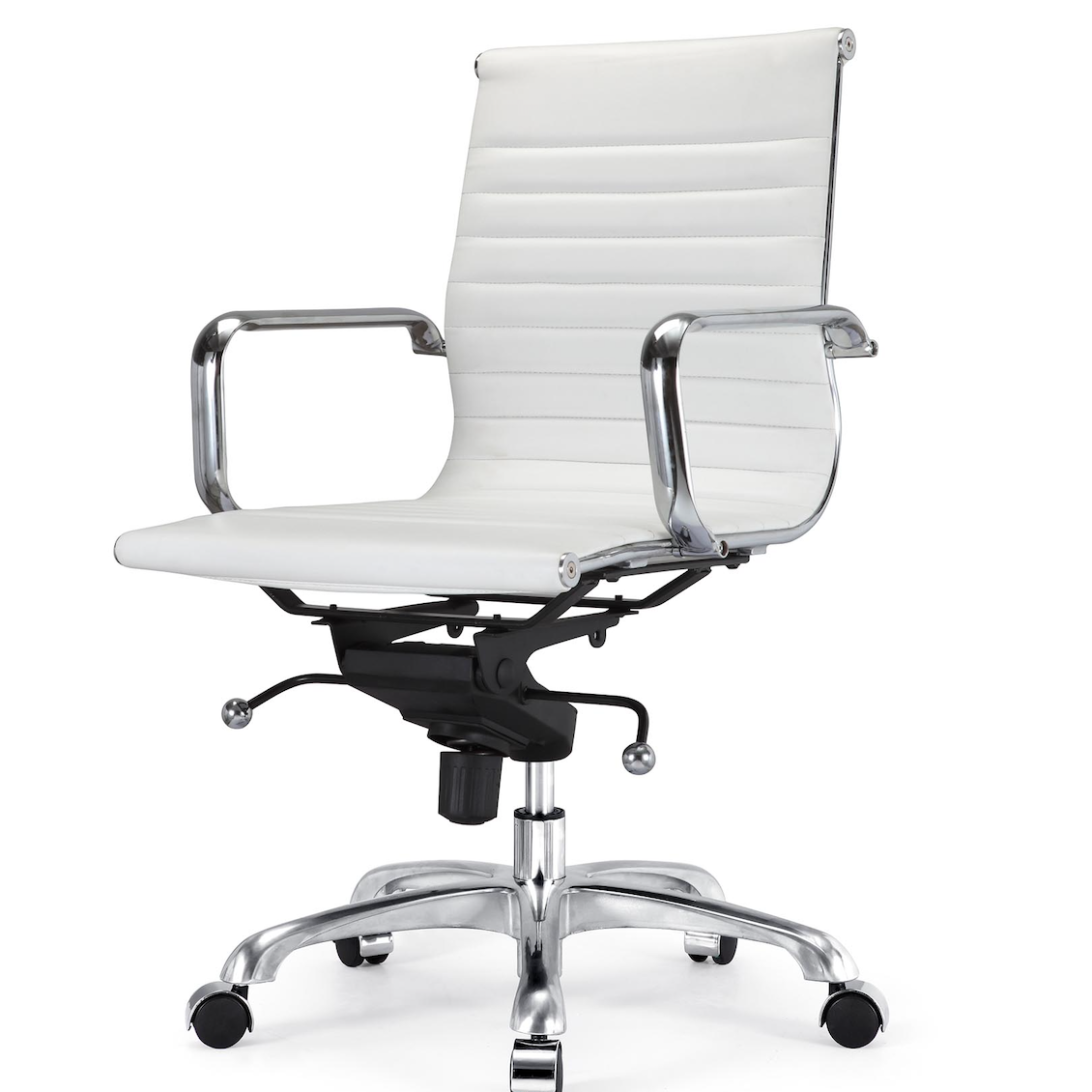 Toni Office Chair with Chrome Frame - Low Back