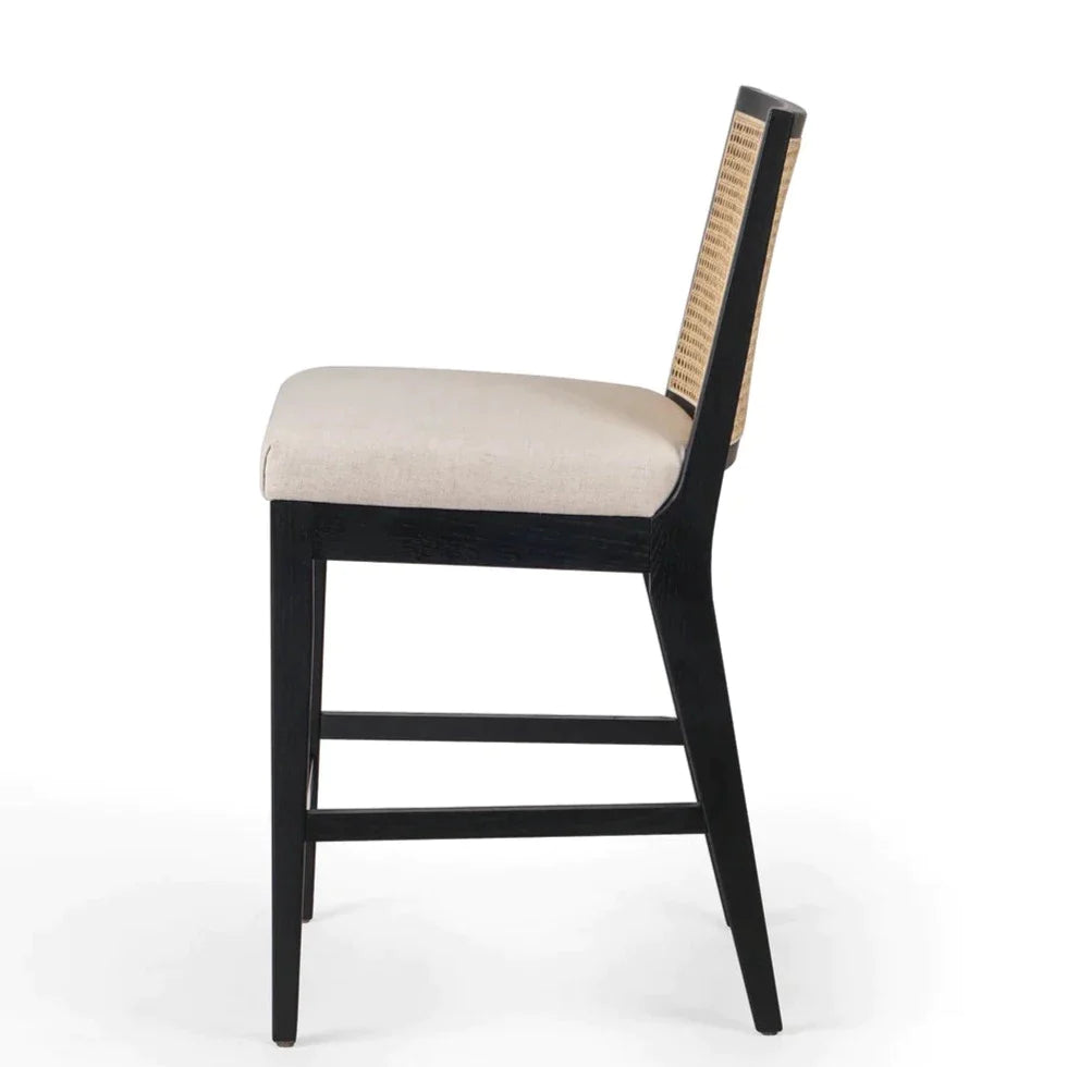 Antonia Cane Armless Stool