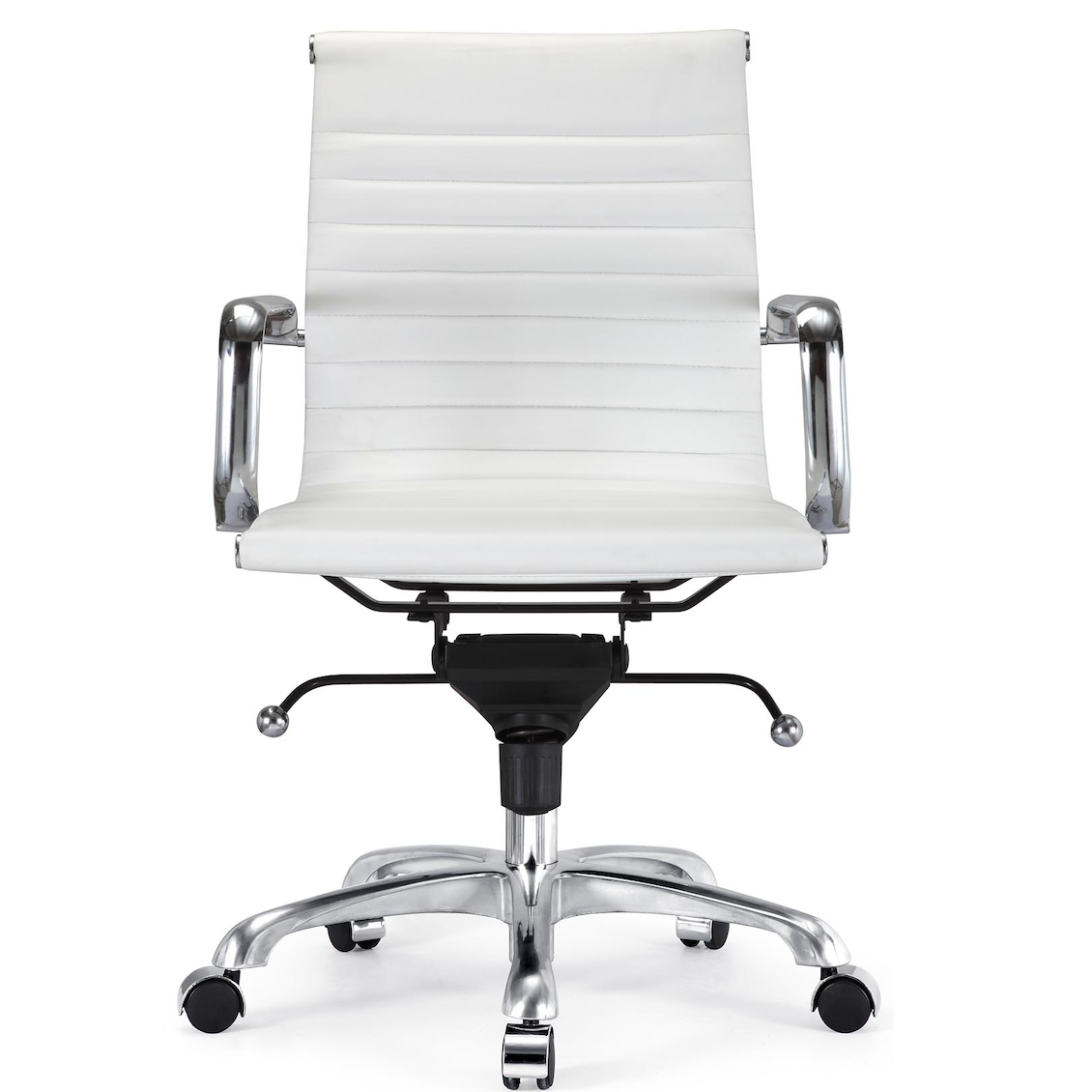 Toni Office Chair with Chrome Frame - Low Back