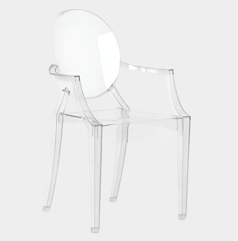 Ghost Chair with Arms