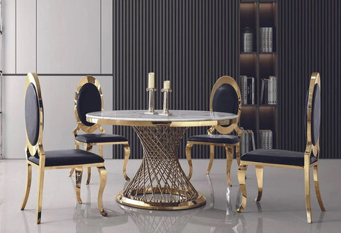 Aster Gold Dining Table